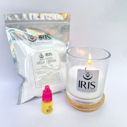 Kit para hacer velas de cera arena
