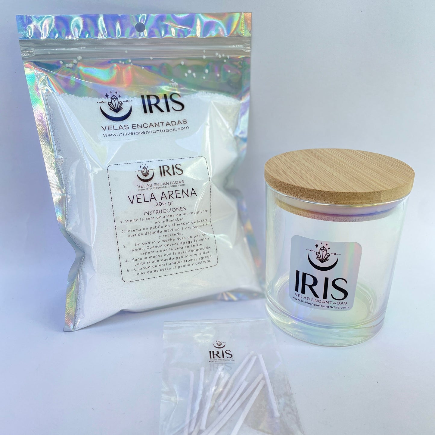 Kit para hacer velas de cera arena