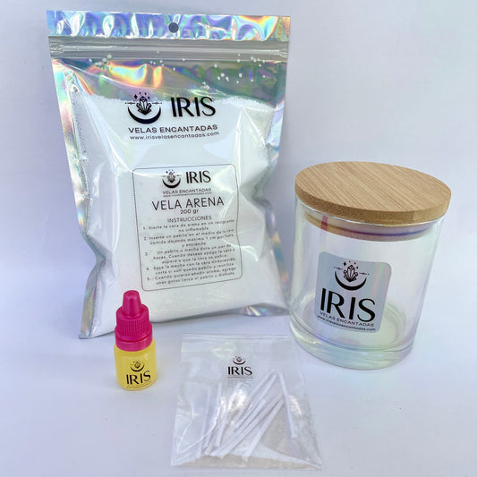 Kit para hacer velas de cera arena